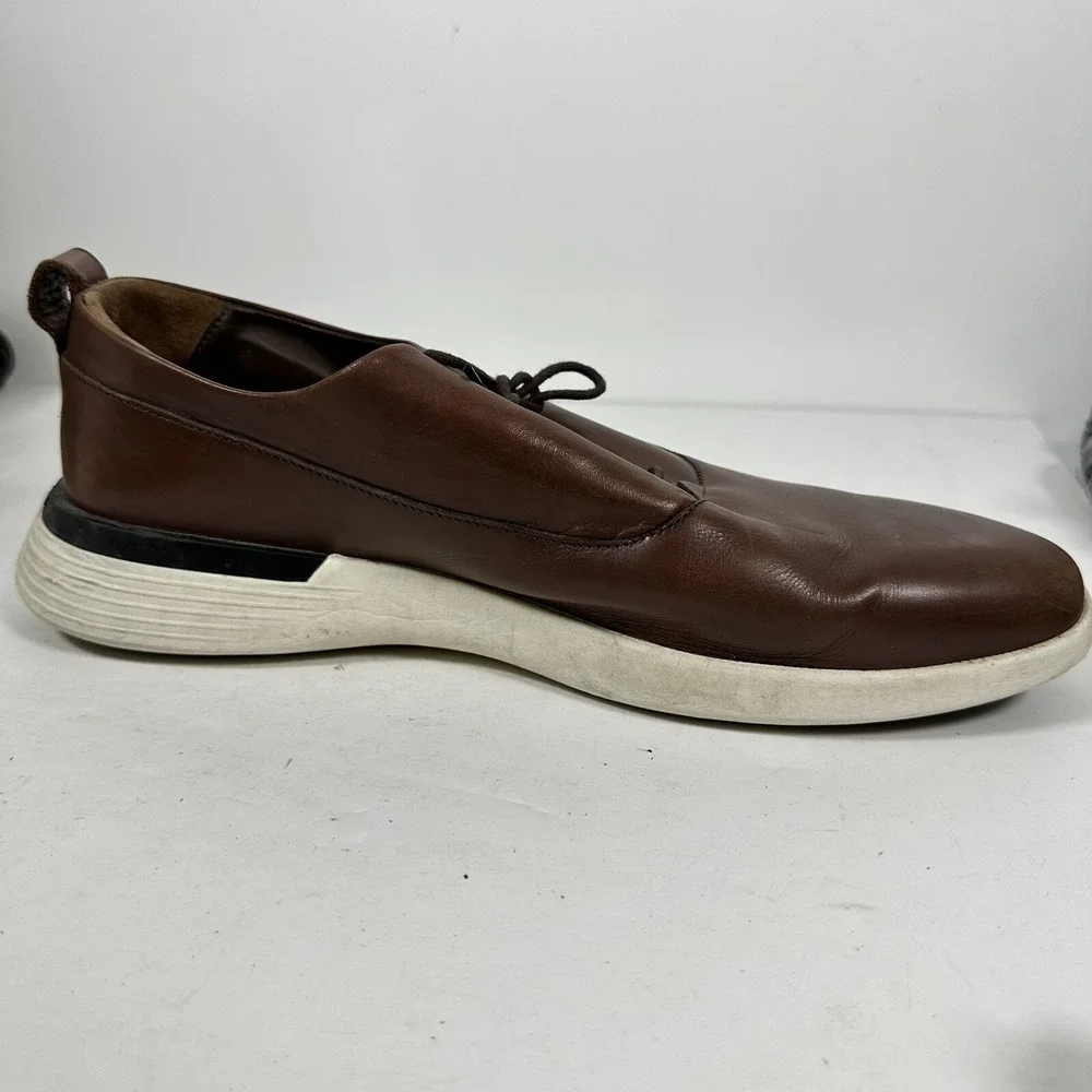 Wolf & Shepherd Mens Crossover‎ Longwing Oxfords Plain Toe Brown Leather 12M